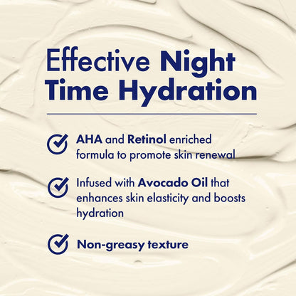 Anti-Wrinkle Cream with Alpha Hydroxy Acids, Coenzyme Q10 and Avocado Oil - Hydrating Face Moisturizer for Fine Lines and Aging Skin - 1.5Oz